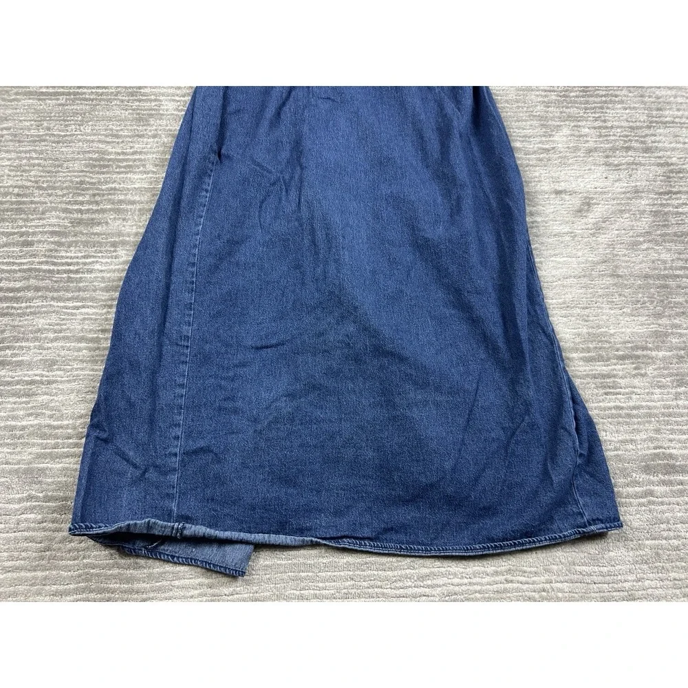 Vintage City Girl Sport Skirt Womens 14 Blue Denim Dark Wash Long USA‎